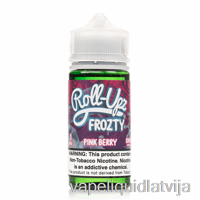 Rozā Ogu Ledus - Sulas Roll-upz - 100ml 0mg Vape šķidrums